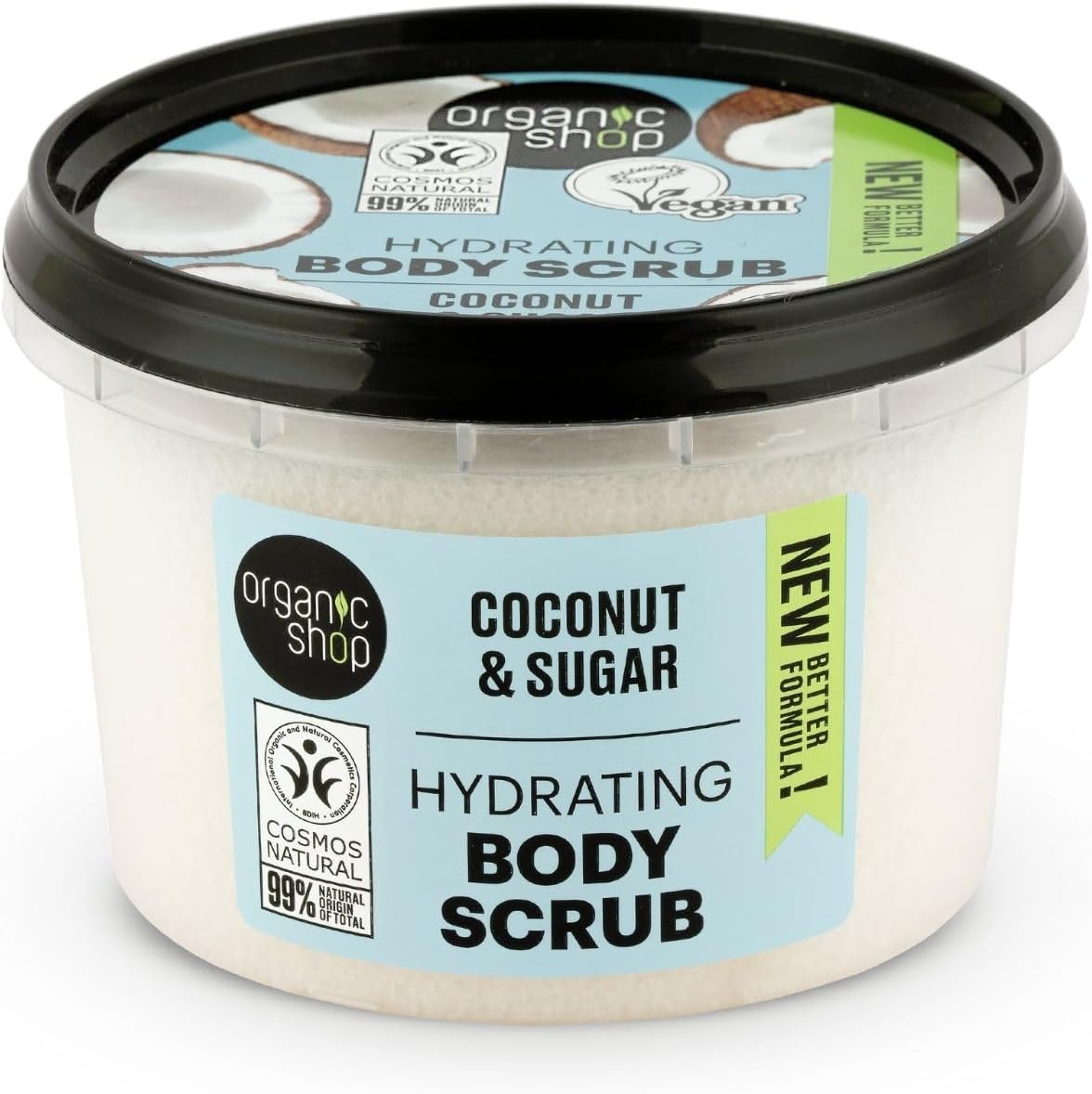 Organic Shop 250ml Body Scrub Hydrating Coconut