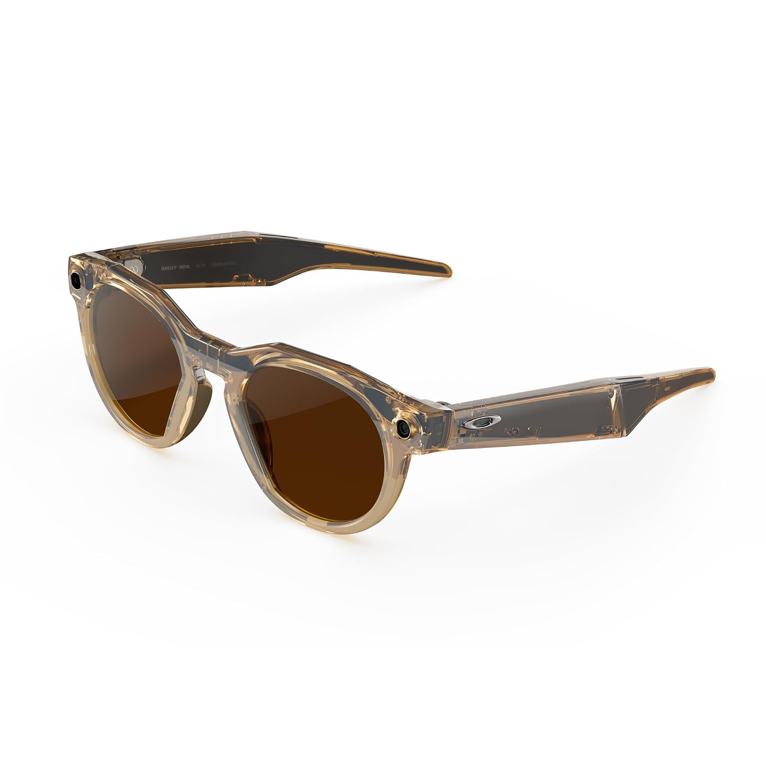 Meta Oakley HSTN, Light Curry | Smart AI Glasses for Men, Women — Camera, Audio, Video Recording — Transitions® Brown Lenses — Sunglasses