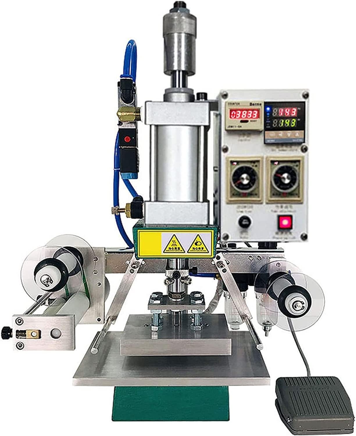 CAULO Hot Foil Stamping Machine Hot Stamping Machine Pressure Mark Machine Embossing Machine Leather PVC Press Digital Leather PVC