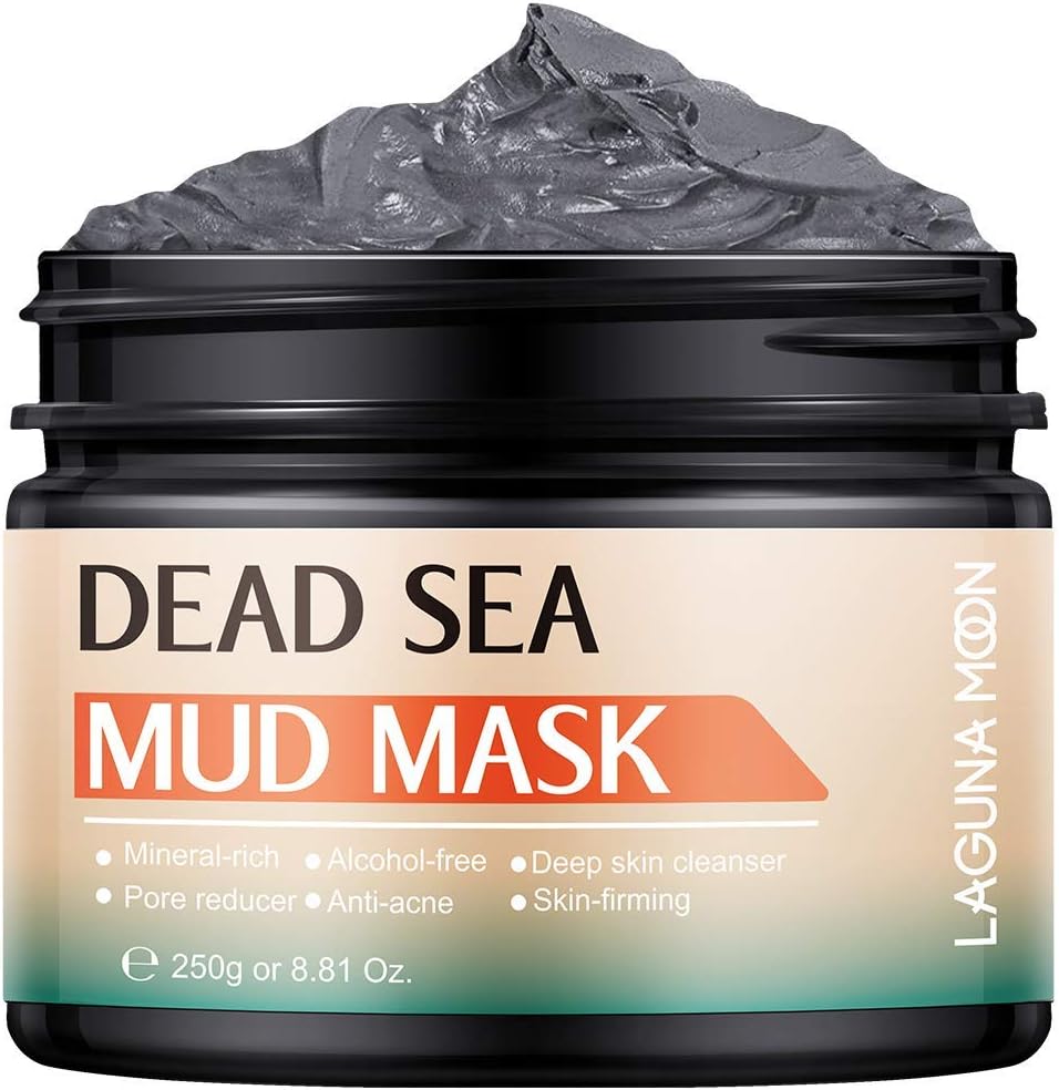 Lagunamoon Facial Deep Cleaning Natural Dead Sea Mud Mask Exfoliating Mask 250g