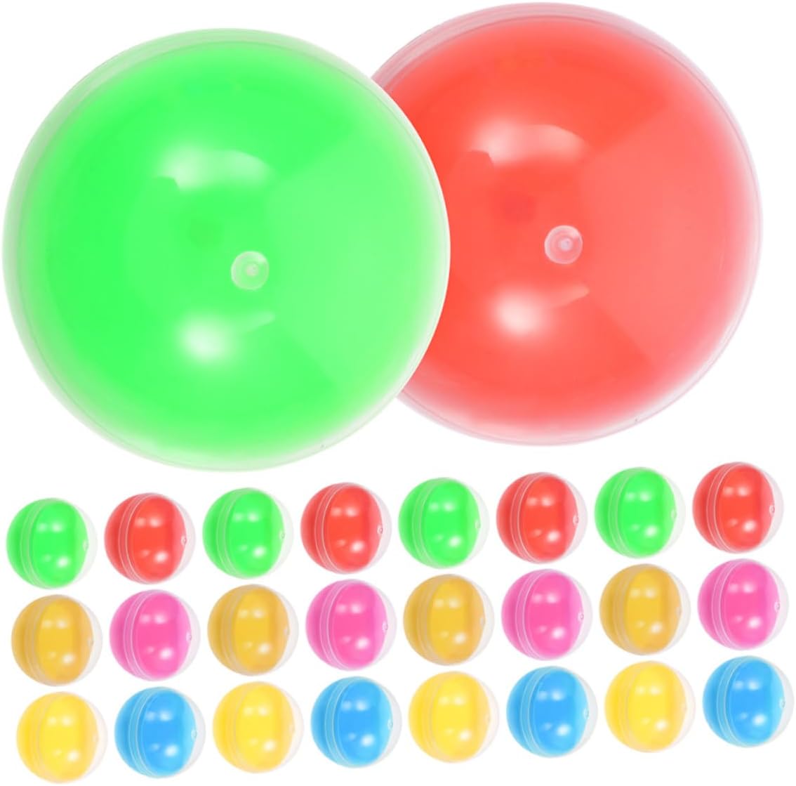 Toddmomy 60pcs Surprise Vending Machine Fillable Plastic Balls for Candy Party Favors and Celebrations Safe Engaging and Versatile Containers for Events