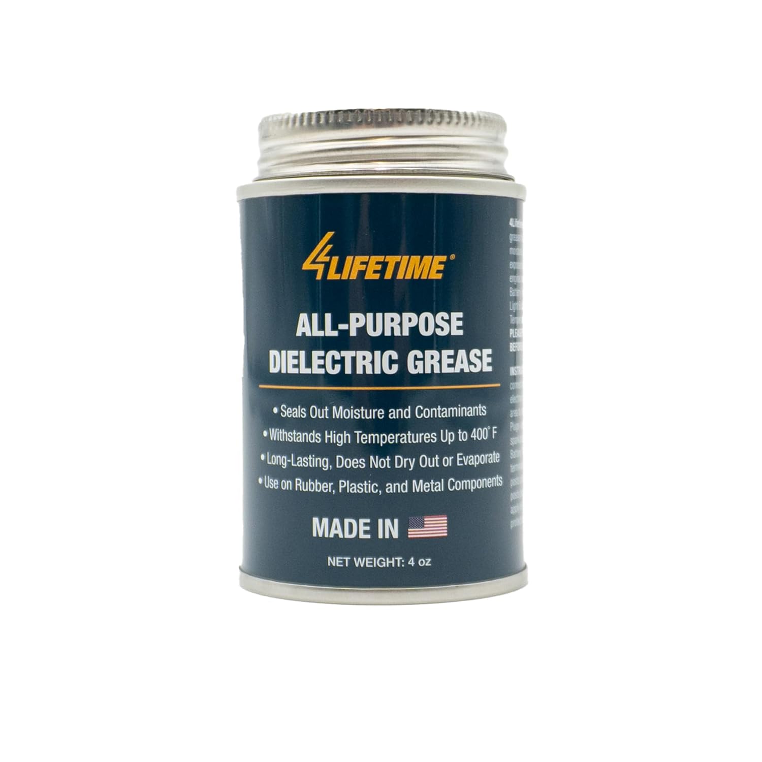 Dielectric Grease for Electrical Connectors - 4oz Brush Top Can, Mess Free Application, Dielectric Spark Plugs, Automotive, Electric Grease for Optimal Performance