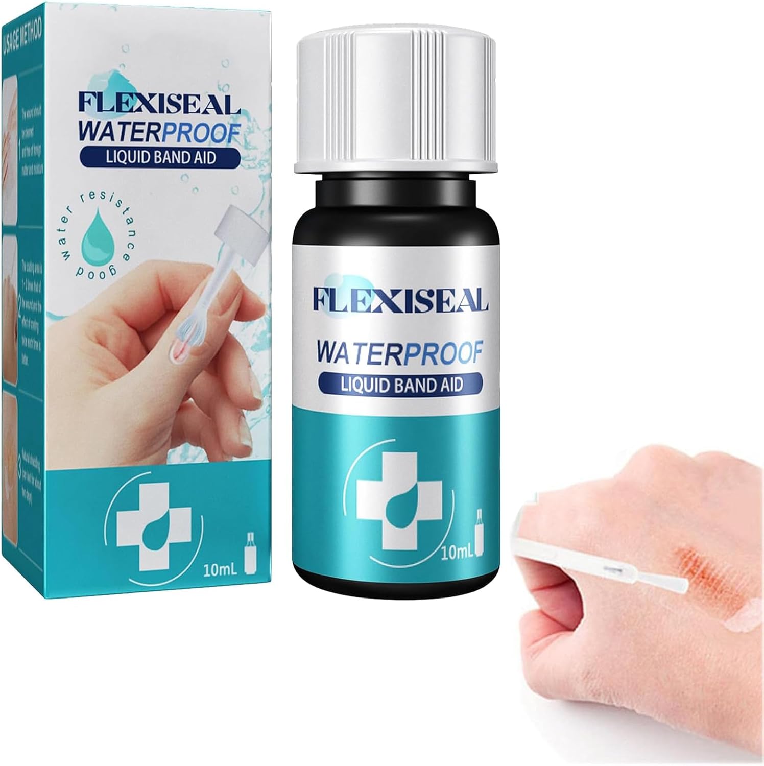 Wounds Care Gel Liquid,Liquid Bandage Waterproof,Liquid Band Aid,Liquid Bandage,Waterproof and Breathable Gel Liquid Bandages,Breathable Quick Dry Wounds Care Gel,10 ml