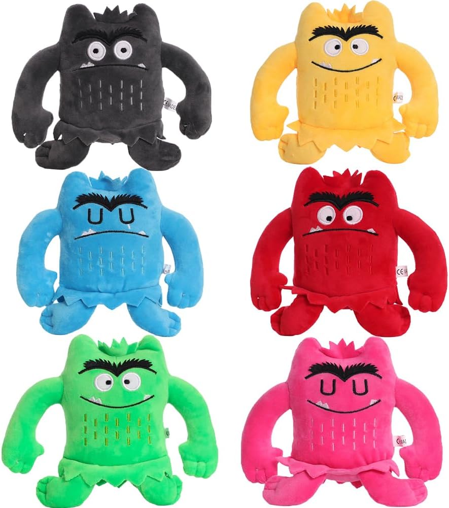 Colour Monster Plush Age 4+, Emotional resources for children, Sad blue and Happy yellow monster plush toys.