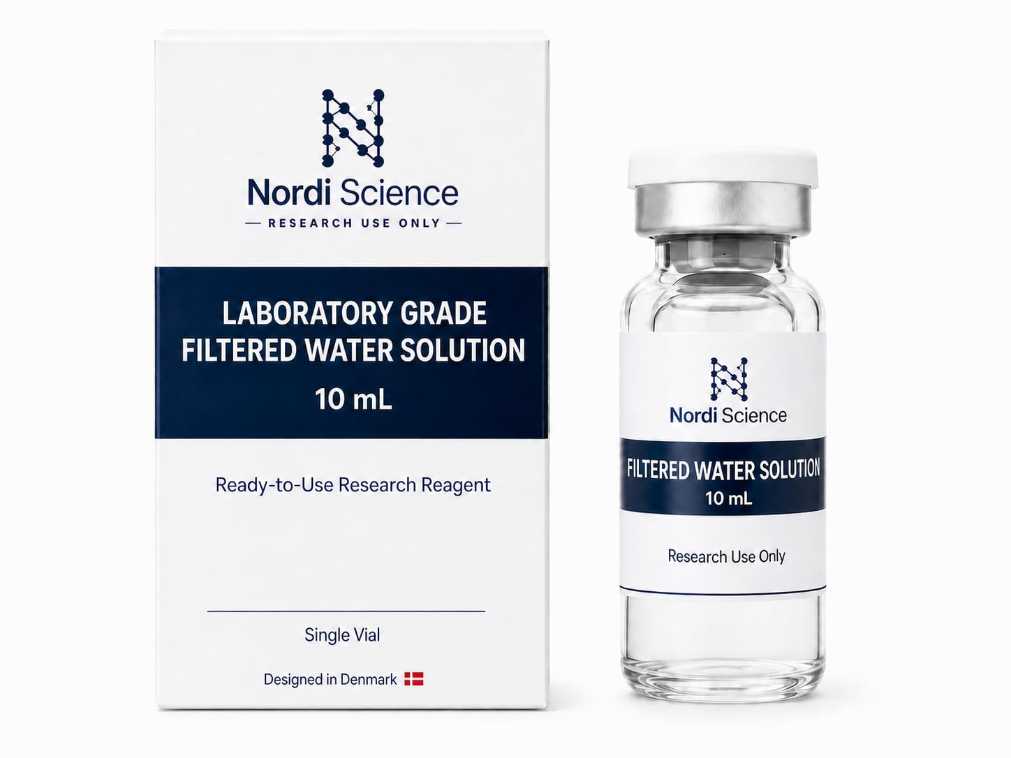 Premium Filtered Water Solution, 10mL Single Vial