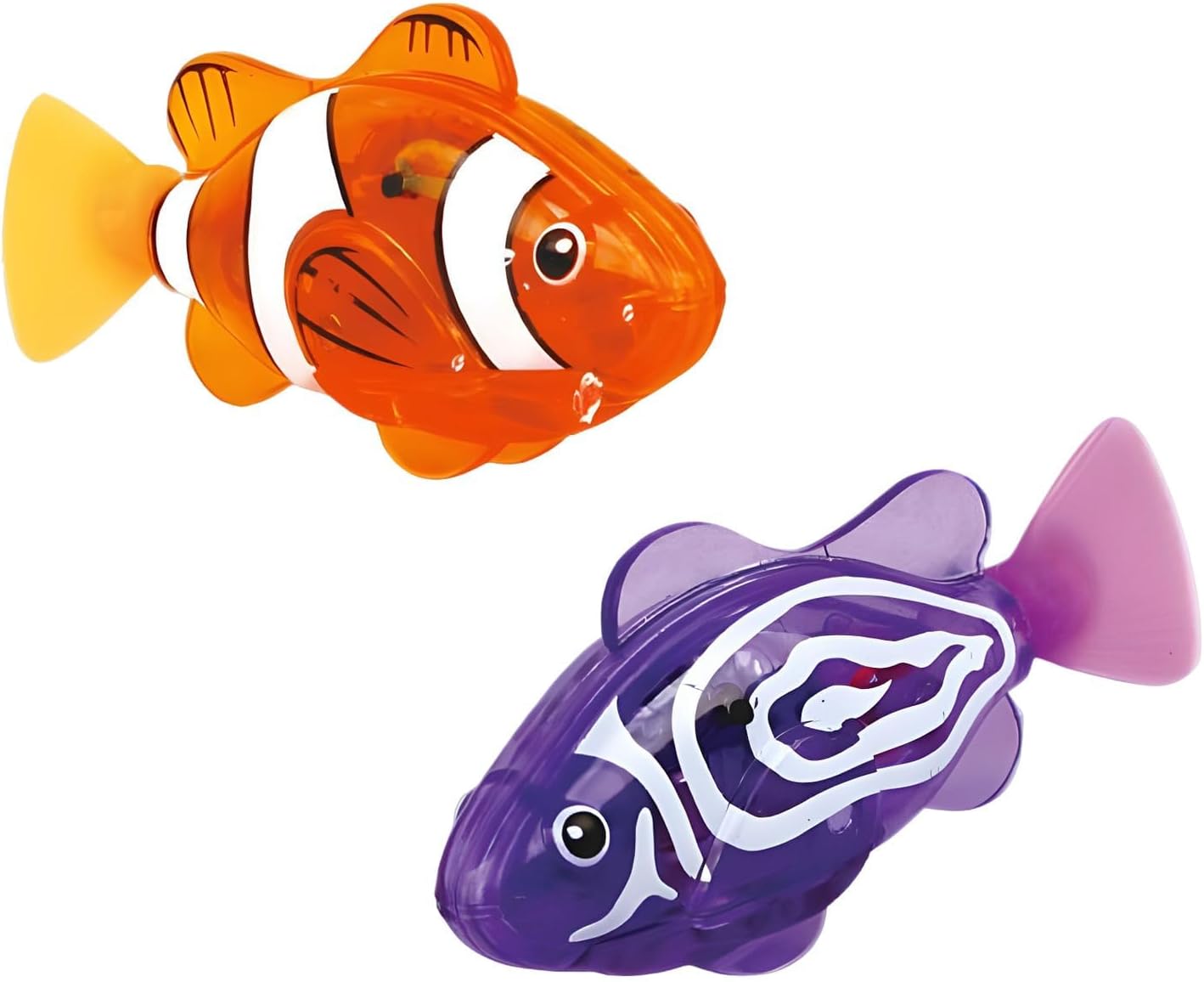 2PCS Swimming Fish, Robot Fish, Lifelike Interactive Pet Toys, Waterproof, The Fun of Giving Children or Cats Bathing Time, Swimming Pool Games and Sensory Development.