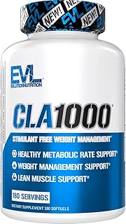 Conjugated Linoleic Acid CLA Pills - CLA 1000mg Diet Pills to Support Weight Loss Fat Burning Lean Muscle and Faster Metabolism - Stimulant-Free CLA 1000mg Safflower Based Fat Loss Support Pills - 180