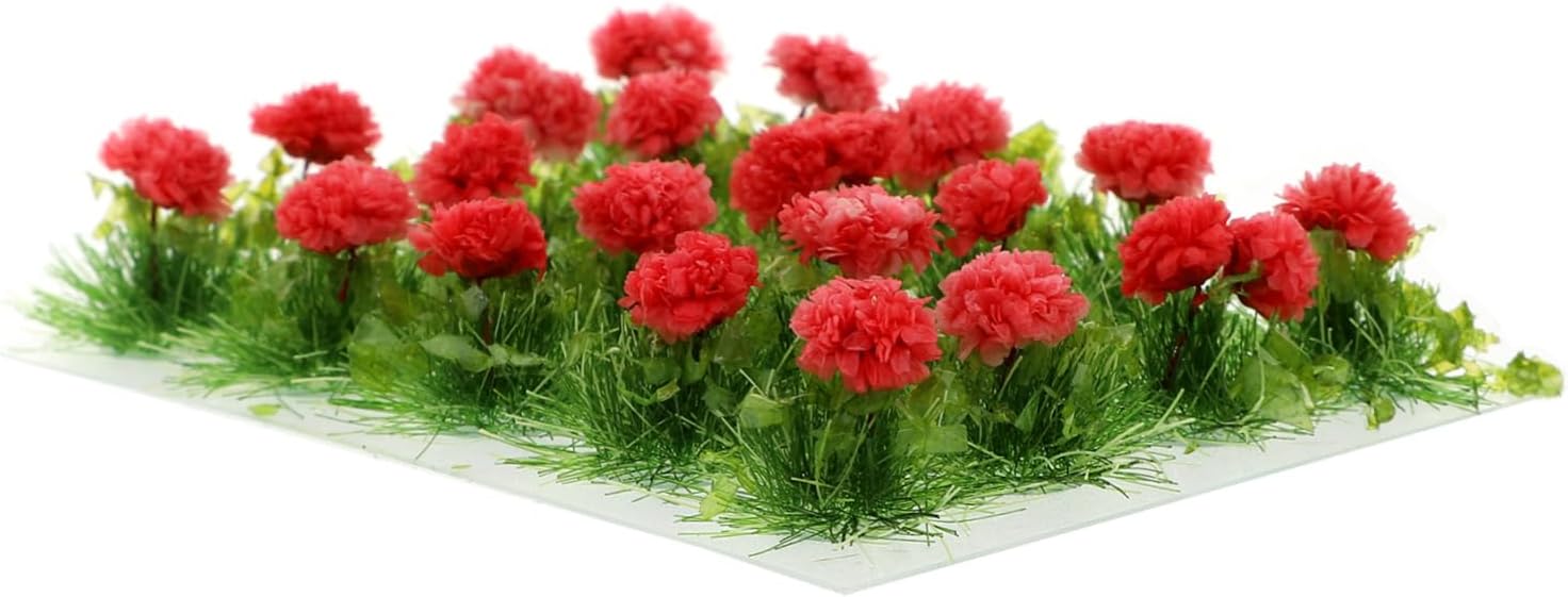 Happyyami Artificial Rose Flower Cluster for Miniature Landscape Decoration 10-piece Set Realistic Simulation Flowers for Diy Crafting and Home Decor