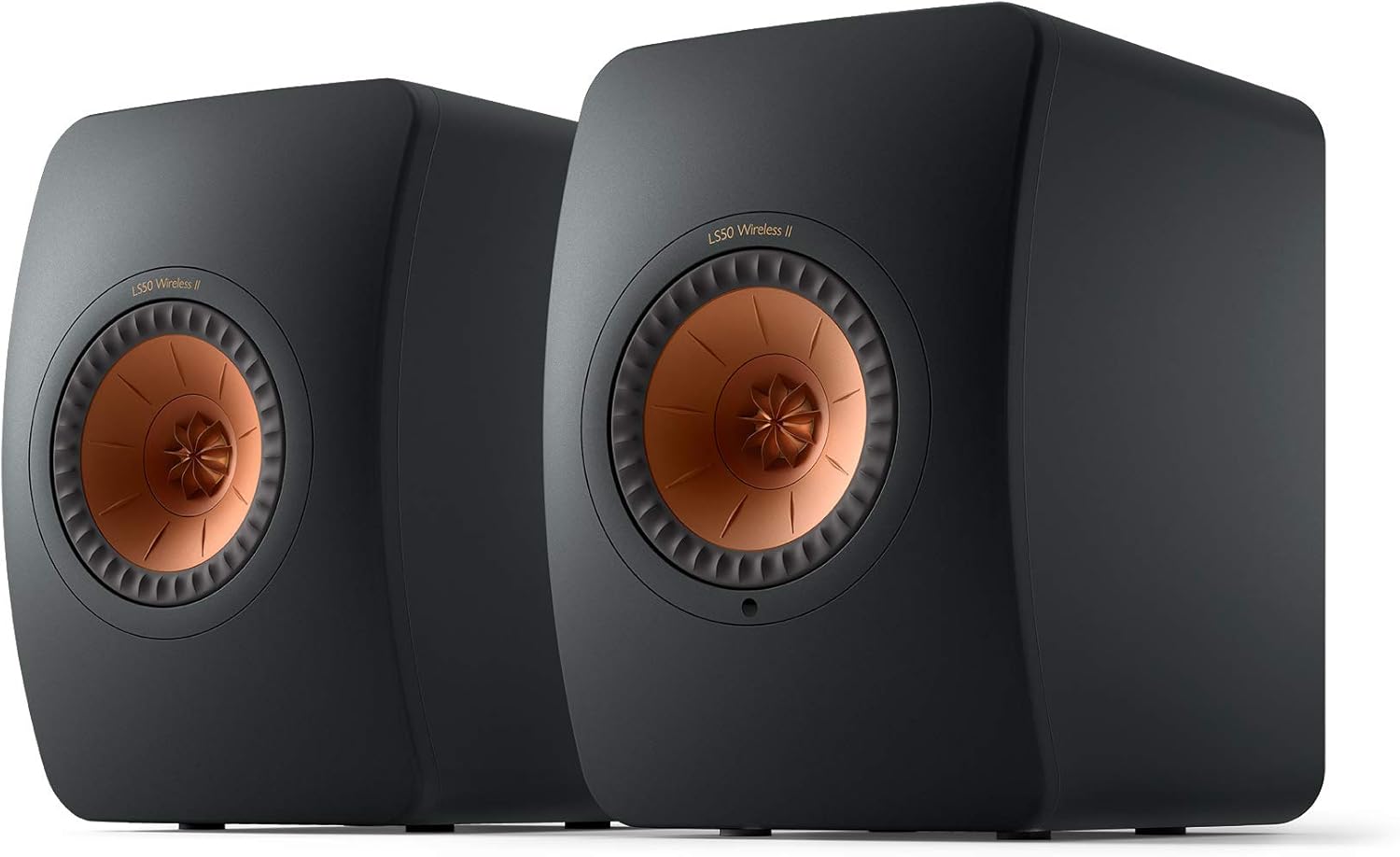 KEF LS50 Wireless II - Active wireless stereo speaker system (Carbon Black) | HDMI | Airplay 2 | Bluetooth | Spotify | Tidal