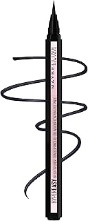 Maybelline Hyper Easy Liquid Pen No-Skip Eyeliner, Satin Finish, Waterproof Formula, Pitch Black, 0.018 Fl Oz