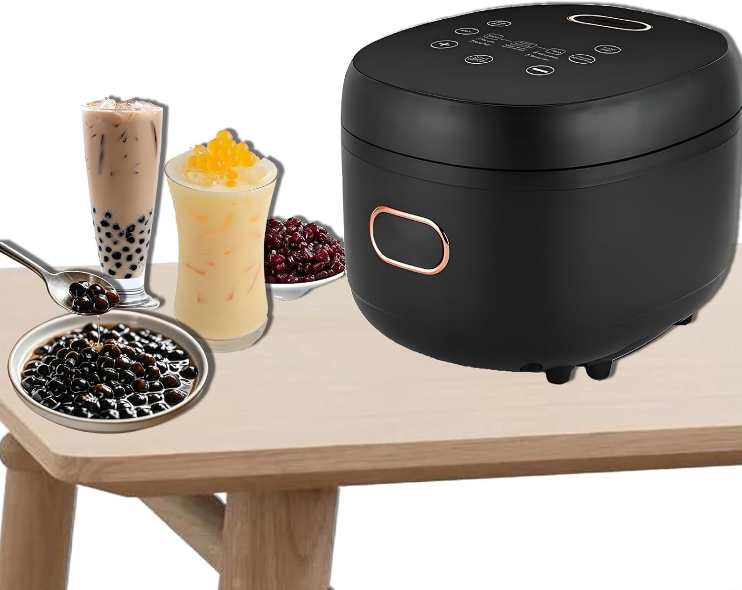 5l Pearl Milk Tea Pot, Commercial Pearl Milk Tea Pot, Brown Sugar Pearl Boiler, One-Touch Temperature Control, Simple to Use, Fast Production of Pearls，Suitable for Both Home and Commercial Use