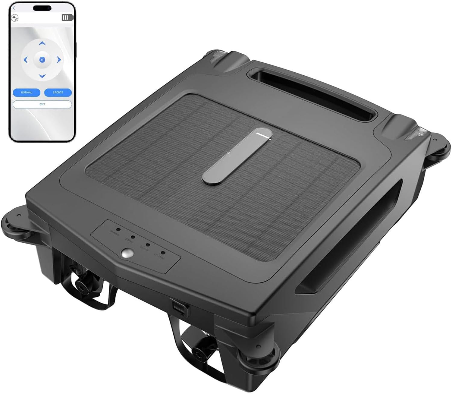 GAYAYAS Solar Powered Automatic Robotic Pool Cleaner, Pool Skimmer Robot, Automatically Sense Obstacles and Adjust Direction, for Above-Ground Pools up to 1076 Sq.ft