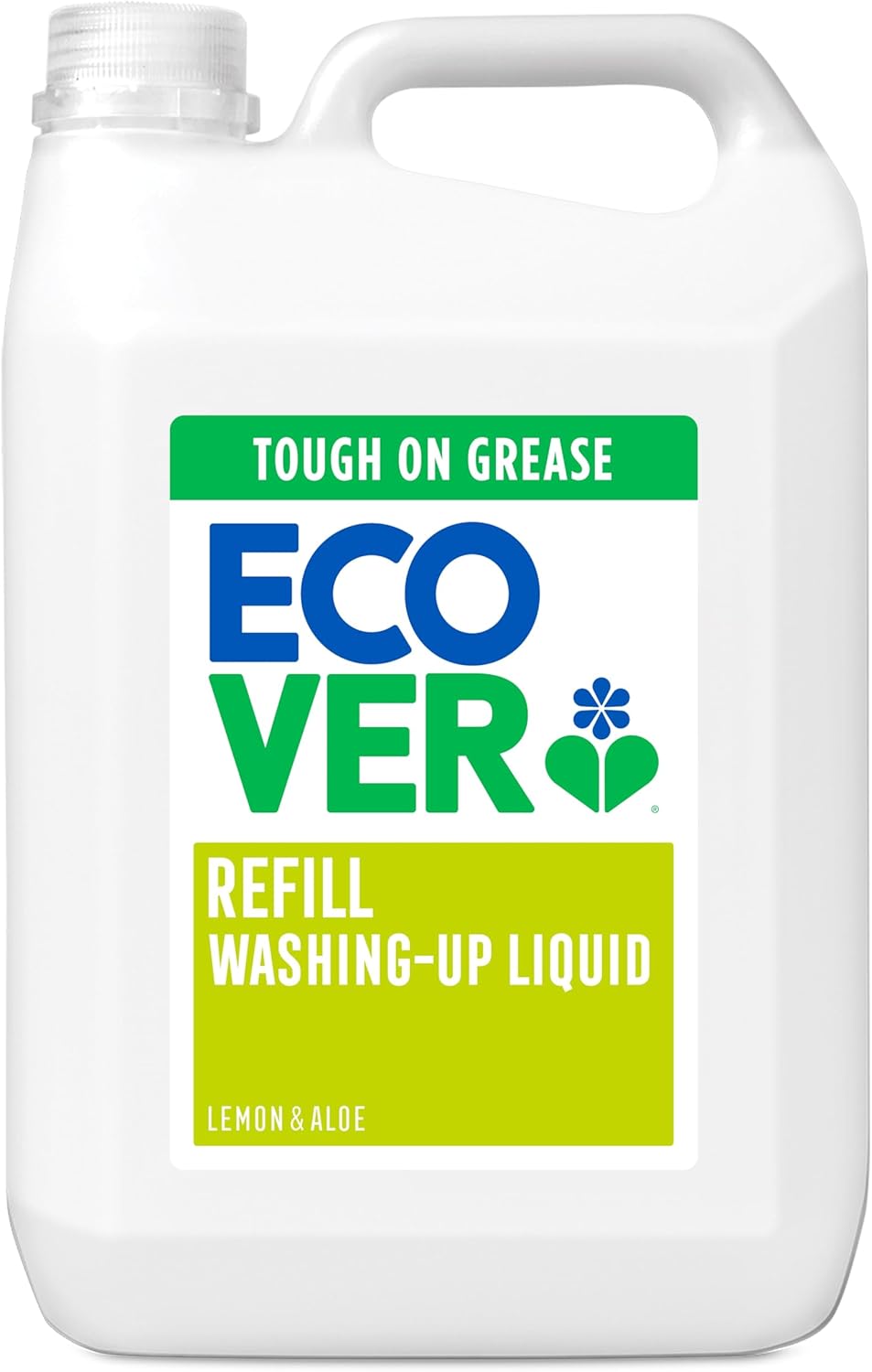 Ecover Washing Up Liquid Refill, Lemon & Aloe Vera, 5L