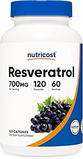 Nutricost Resveratrol 700mg, 120 Capsules - Vegan, Gluten Free, Non-GMO