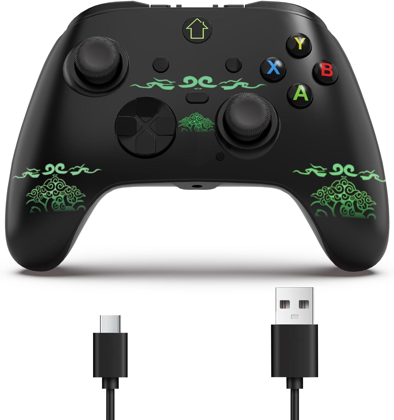 Wired Game Controller for X-one, X-one Controller Compatible with X-one Series X/S, PC, Wired gampad With 3.5mm Audio Jack, Programmable Buttons, Dual Vibration, RGB Lighting, Turbo Function