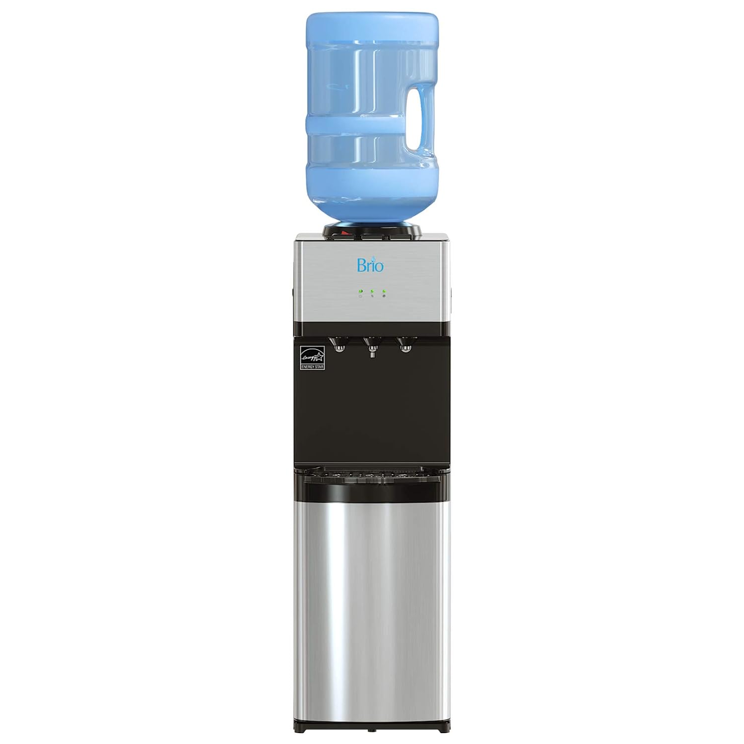 Brio Limited Edition Top Loading Water Cooler Dispenser - Hot & Cold Water, Child Safety Lock, Holds 3 or 5 Gallon Bottles - UL/Energy Star Approved