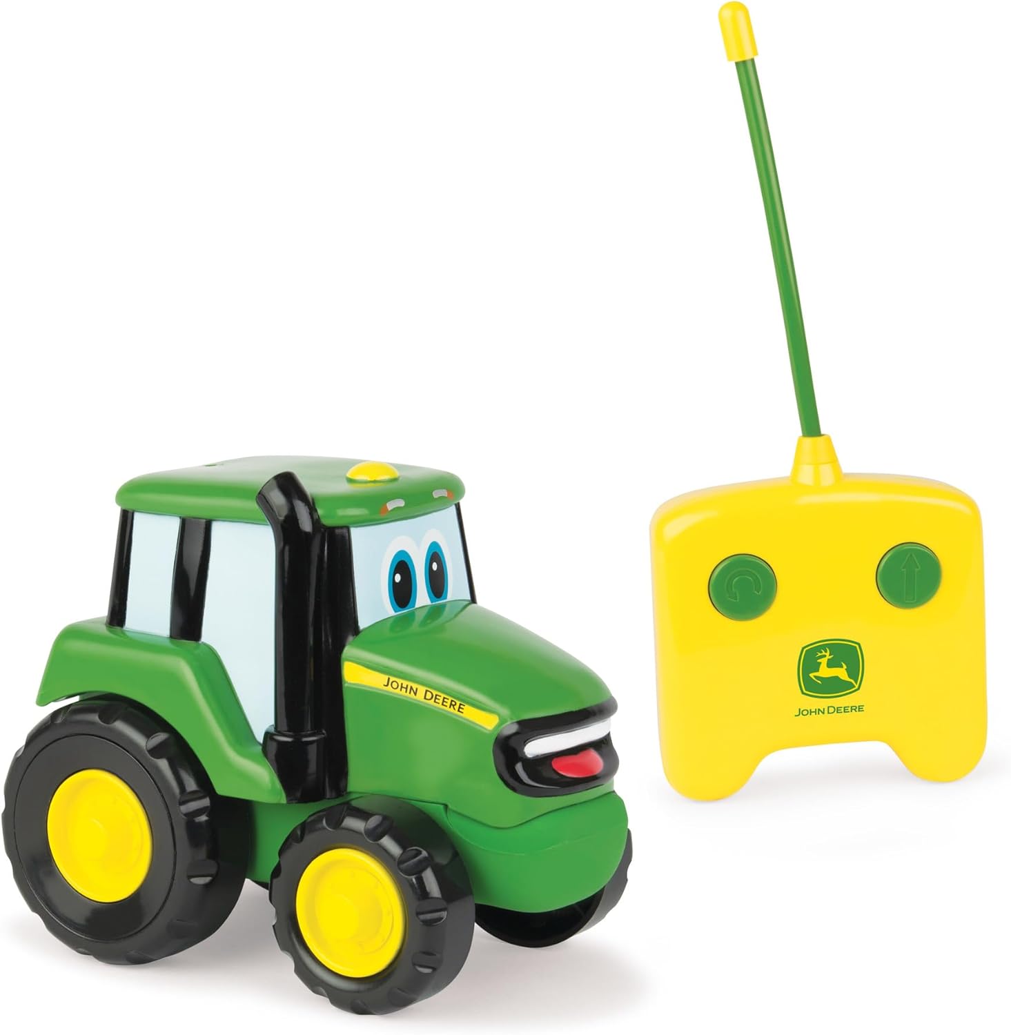 John Deere Remote Controlled Johnny Tractor | Remote Control Car Farm Toy | RC Car Kids Toy Suitable For 18 Months and 2, 3, 4+ Years Old Boys and Girls, Green