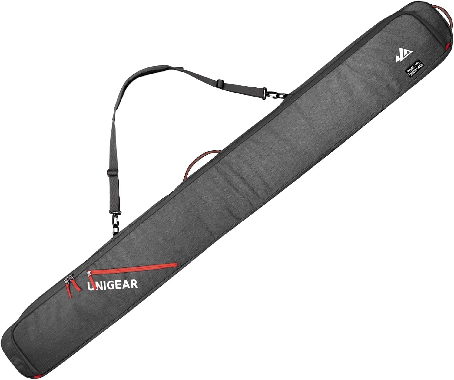 Unigear Ski Bag for Air Travel, 360° Fully Padded Protection, Water-Resistant and Durable up to 192cm for Snow Air Travel Transport