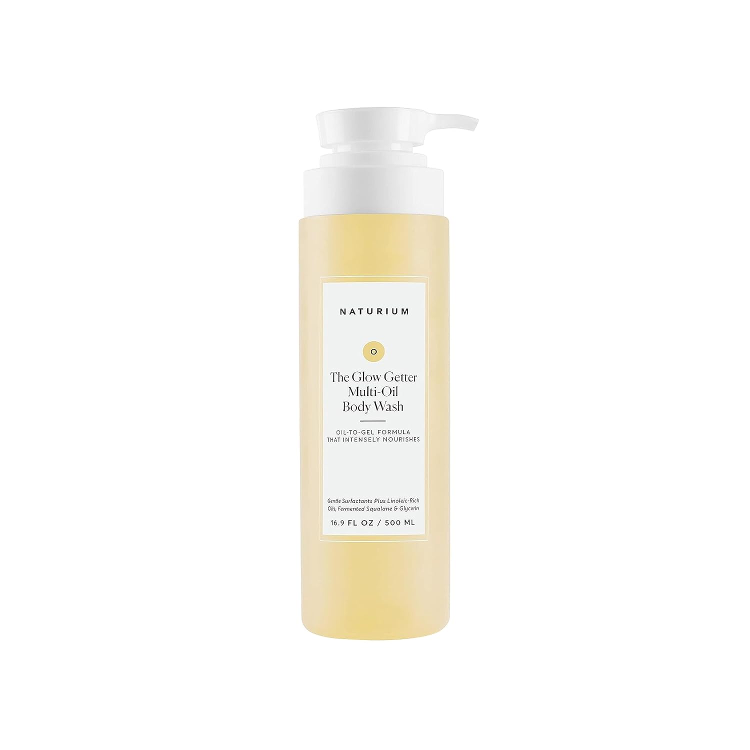 Naturium The Glow Getter Multi-Oil Hydrating Body Wash, Gentle Cleanser, 16.9 oz