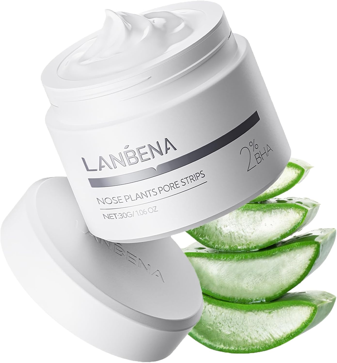 LANBENA Blackhead Remover Mask, Nose Plants Pore Strips Facial Cleanser, Peel off Mask Deep Cleansing for All Skin Types, 60 Pieces