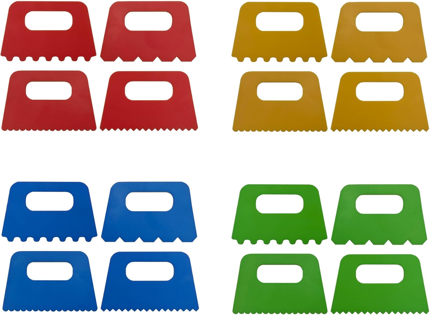 Lependor Paint Scrapers Kit, 16Pcs Paint Scraper Tool for Arts Crafts DIY Paint Scraping Learning Knife Pottery Kids Play Oil Children Painting Tools Drawing Acrylic Putty - 16 Packs