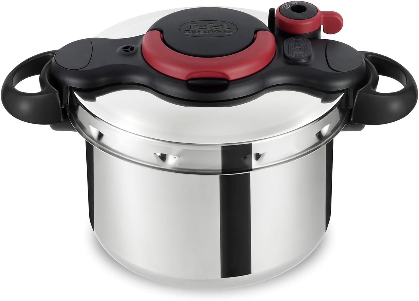 Tefal Clipso Minut Easy Pressure Cooker, 6 Litre, Stainless Steel, All hobs compatible including Induction, P4620768