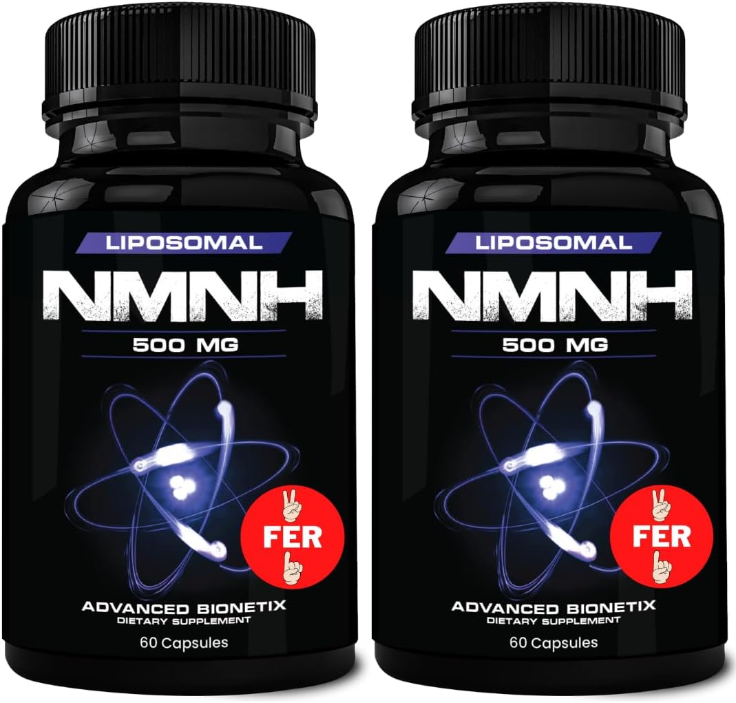 2 Pack Liposomal NMNH 500mg Per Serving -NMN Supplement Alternative- 120 Capsules (Dihydronicotinamide Mononucleotide) NAD Supplement to Boost NAD+ Levels for Anti Aging