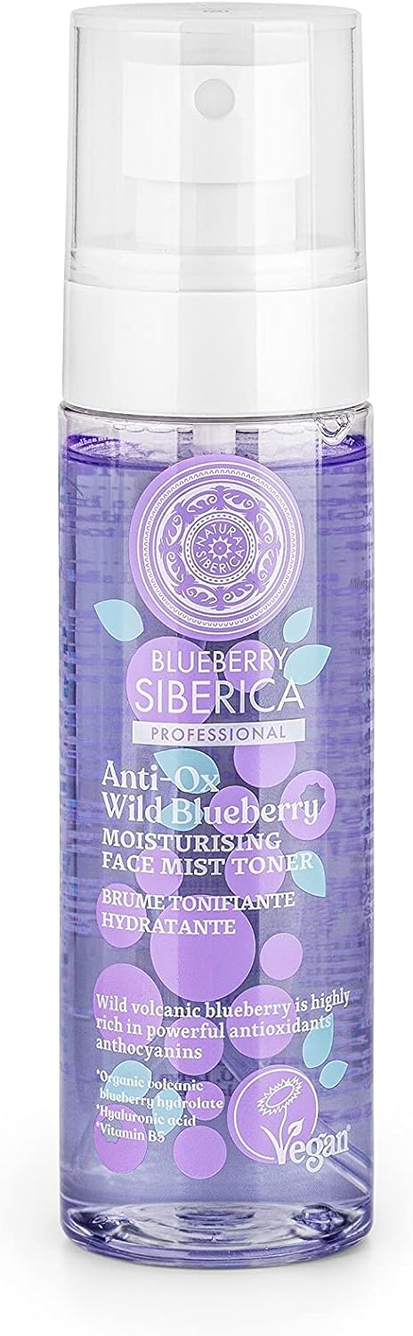 Natura Siberica Anti-OX Wild Blueberry. Moisturising face mist toner