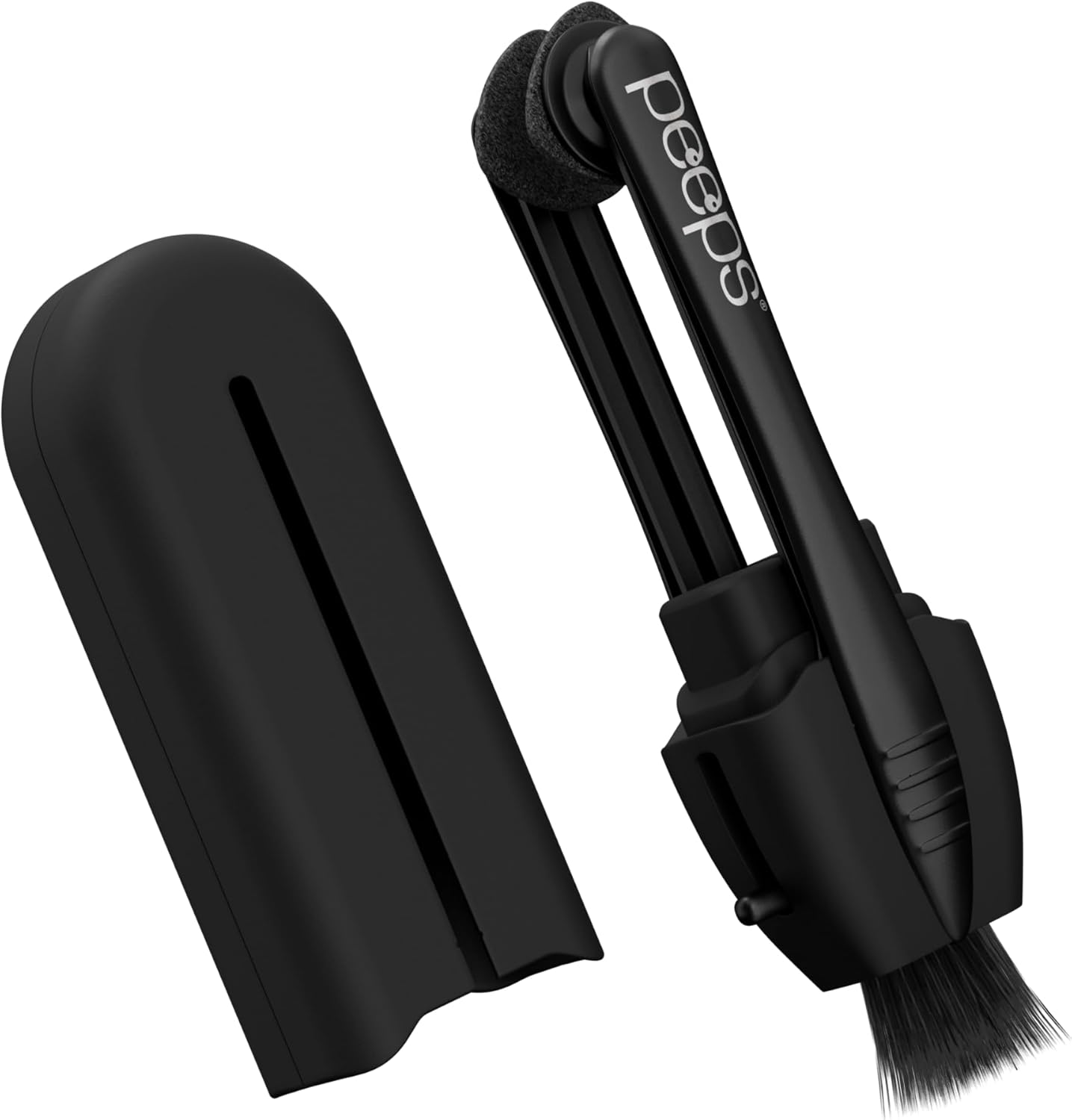 Peeps Carbon Klean Eyeglass Lens Cleaner - Efficient and Durable Carbon Microfiber Technology - Exclusively Used by NASA - 500 Uses (Black Soft Touch)