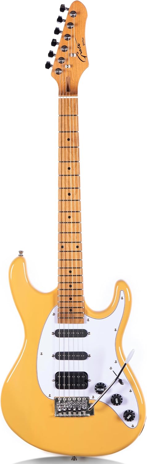 Grote Electric Solid Body Guitar Modern-GST For Beginners (Vintage blonde)