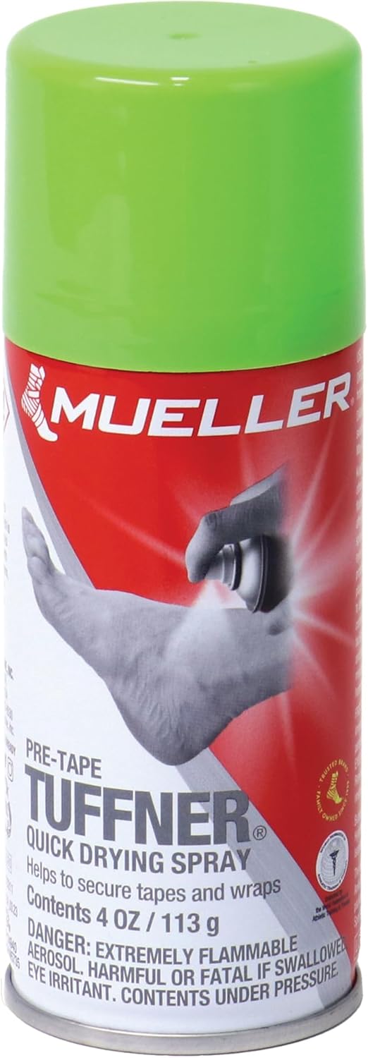 MUELLER Sports Medicine Tuffner Quick Dry Pre-Tape Spray, Keeps Tape in Place, Long Lasting Hold
