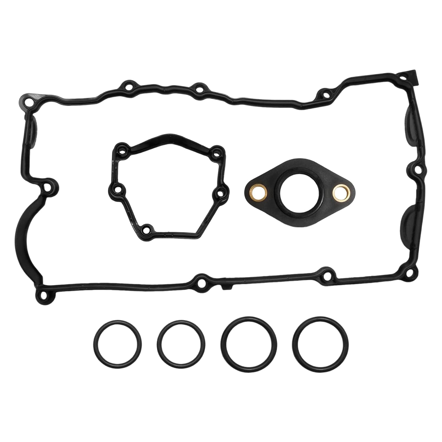 Ollanoos 11120032224 Engine Valve Cover Gasket Set, Replacement for BMW X3 N46 N42 E46 E87 E90 120i 318i 320i, Replaces 11120028033 11377502022 11127509523 11377514007