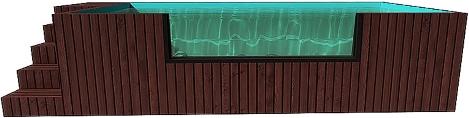 Eco-Friendly Prefab Container Pool Energy-Saving Material Backyard Swimming Pool for Sustainable Outdoor Living