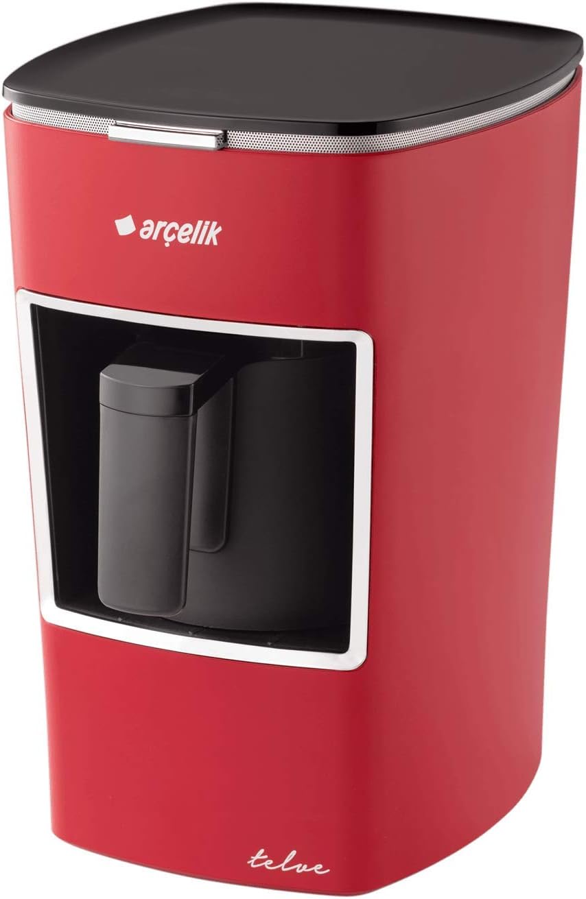 Arcelik K3300 Automatic Turkish Coffee Machine for 3 People (Red)