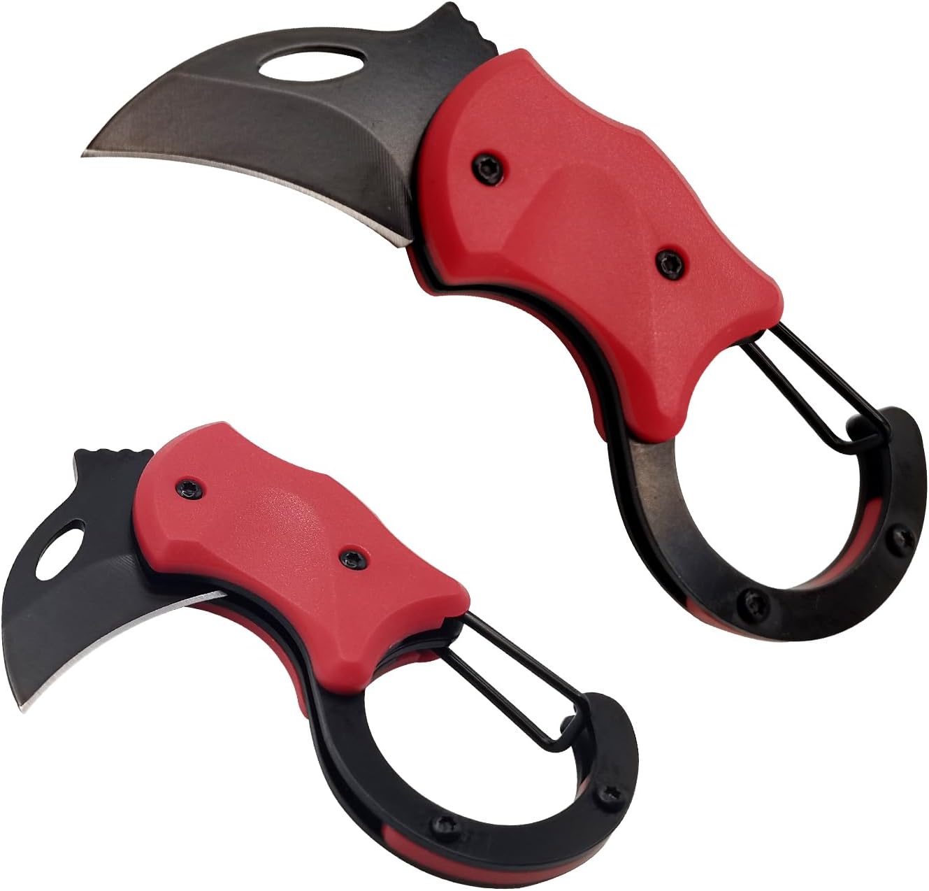 XUDIY Cool Folding Knife Box Cutter, UK legal Pocket Knife for Men with 1.34 inch Sharp Blade, Small EDC Knives Tool for Everyday Carry, Great gadgets for you(Red)