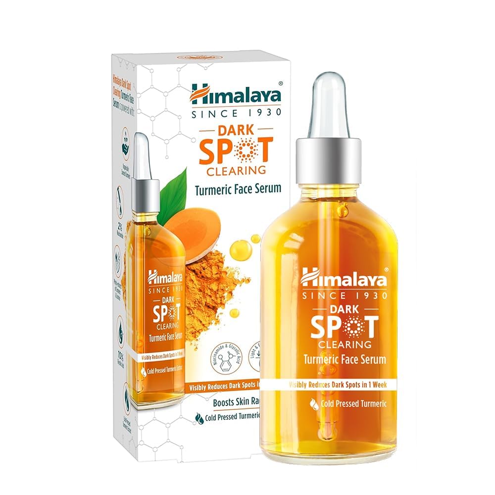 Dark Spot Clearing Turmeric Face Serum Organically Sourced Turmeric Reduce Dark Spots In 7 Days 10% Glycolic Acid & 2% Niacinamide 30Ml