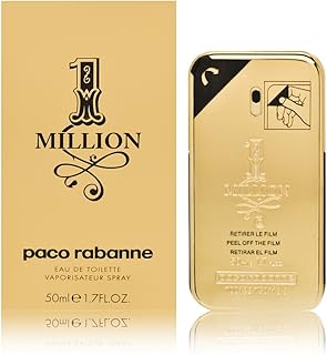 Paco Rabanne 1 Million Fragrance For Men - Fresh And Spicy - Notes Of Amber, Leather And Tangerine - Adds A Touch Of Irresistible Seduction - Ideal For Men With Rebellious Charm - Edt Spray - 1.7 Oz