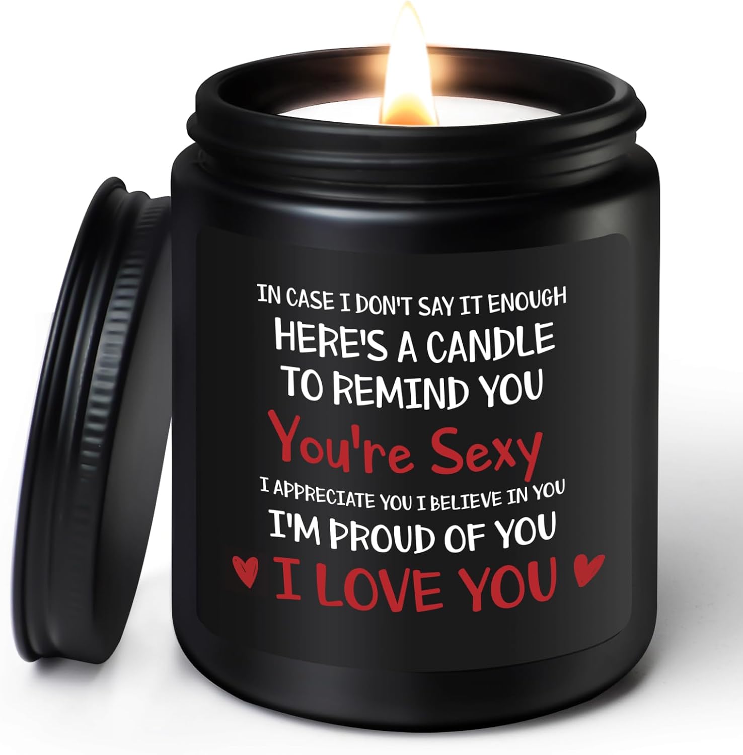 Coldbling Anniversary Valentines Gifts for Her - Sandalwood Scented Candle Birthday Christmas Wedding Romantic I Love You Gifts Presents for Him Her Girlfriend Boyfriend Wife Husband Women Men