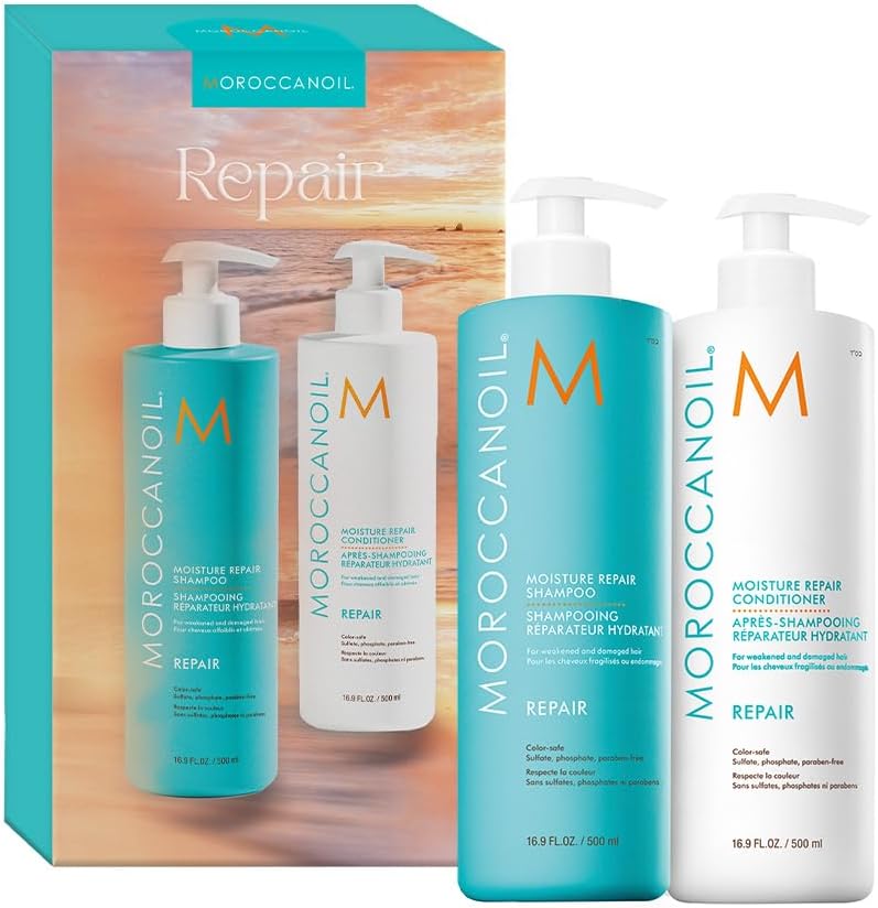 Moroccanoil Moisture Repair 500ml Shampoo and Conditioner Set