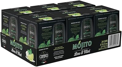 Mojito, Italian Sparkling Beverage with Lime & Mint, 11.2 Oz. Cans (Pack of 24)