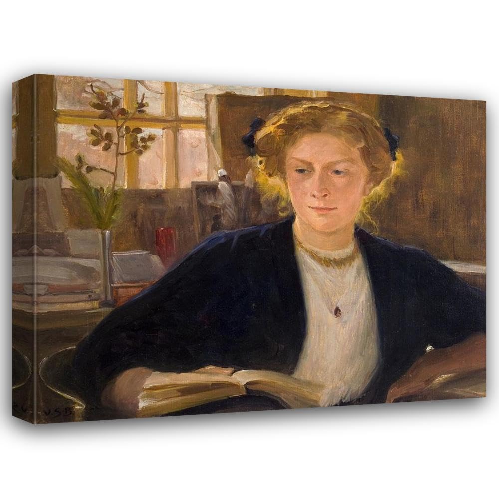 Venny Soldan-Brofeldt 24x20 Gallery Wrapped Canvas Museum Art Print Titled: In the Atelier of Ahola (Miss Selin) (1895-1900)