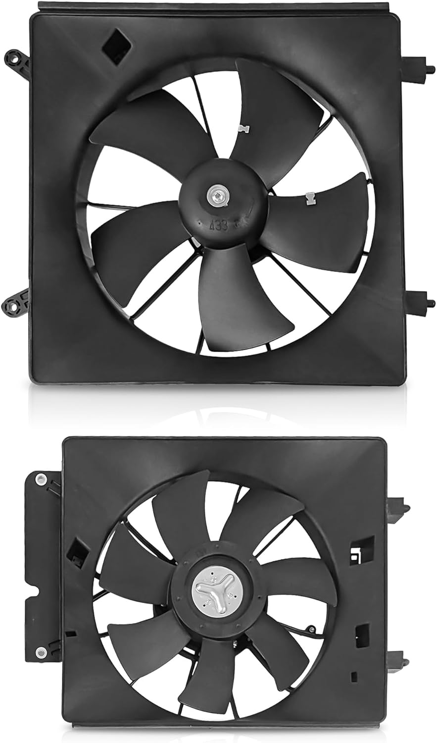 Radiator & AC Condenser Cooling Fan Assembly Pair For 2002-2006 Honda CR-V 19015PZDA01