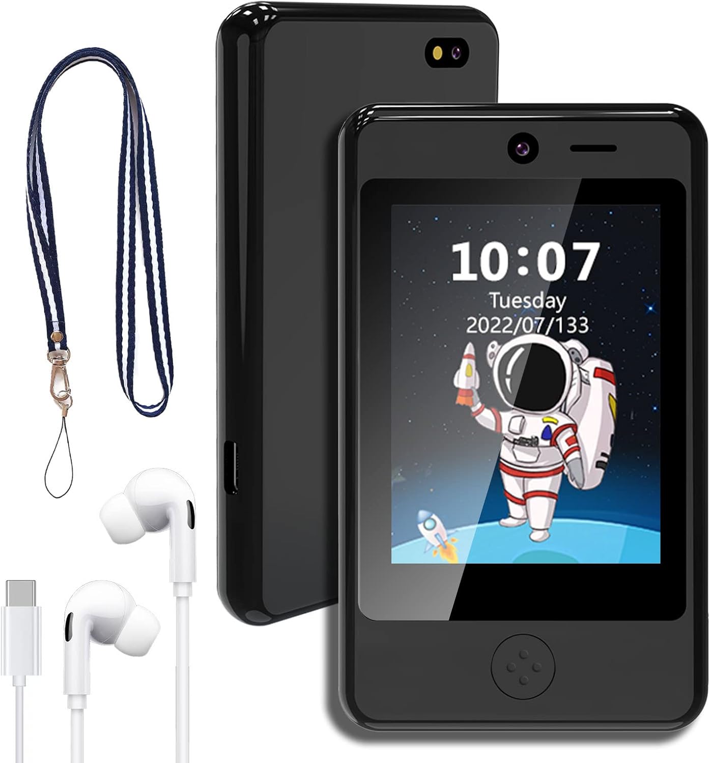 PTHTECHUS® Kids Phone Toy for Boys Girls, 3.8 "Touch Screen Toddler Smartphone with Fun Cameras 16 Games MP3 Music Player Audio Recorder Pedometer Torch Alarm Clock Children Phone for Ages 4-14