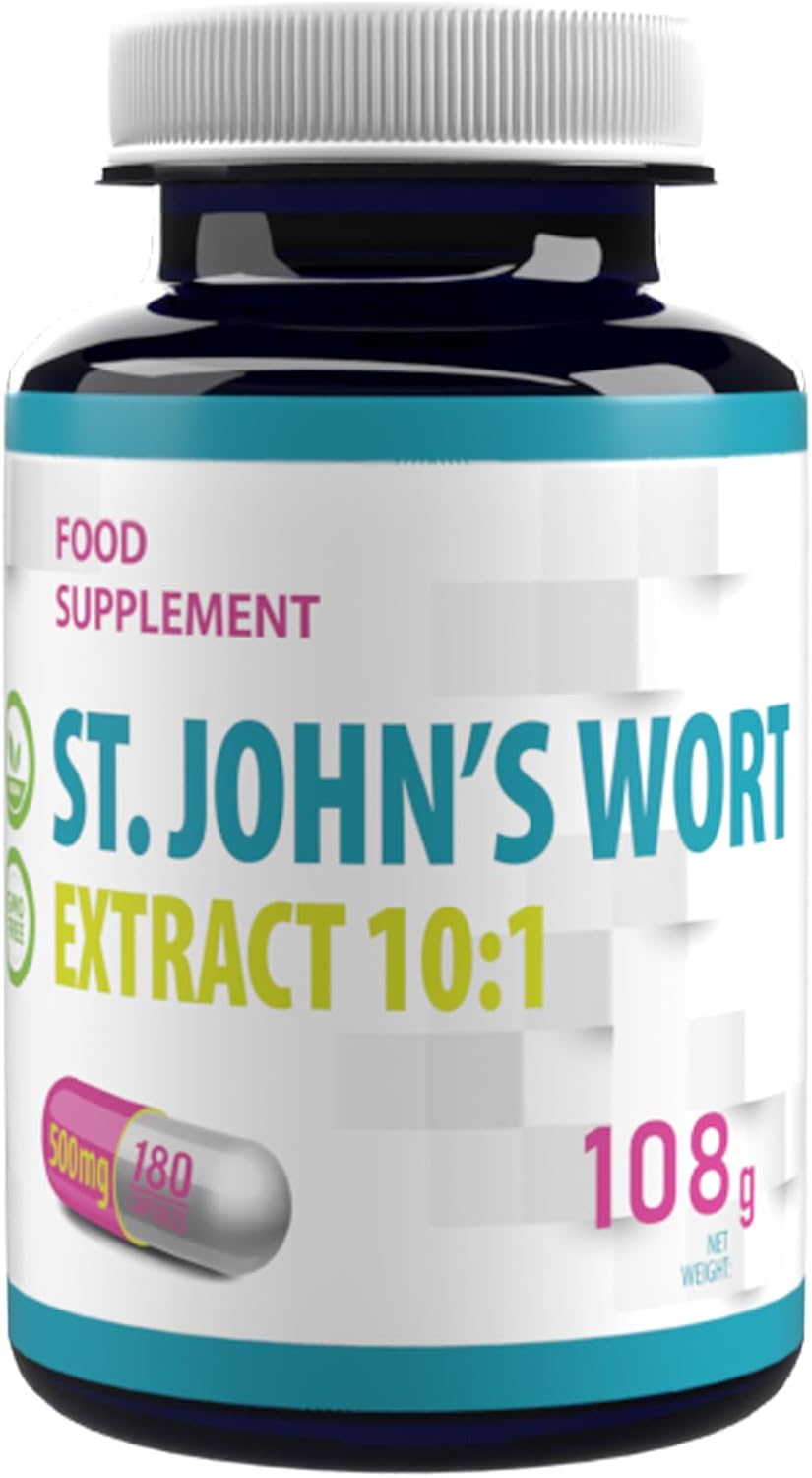 Hepatica St. John’s Wort 5,000mg | 10:1 Extract (500mg) | 180 Vegan Capsules | High Strength Mood & Emotional Well-Being Support | 3rd Party Lab Tested