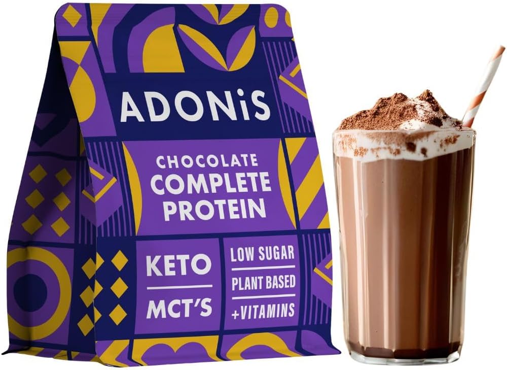 ADONiS Keto Protein Shake – Creamy Chocolate Flavor | Low-Carb, Protein Powder for Muscle Building & Recovery | Perfect for Keto Diet & Fitness
