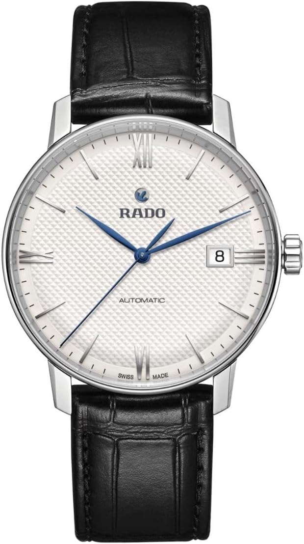 Rado - Coupole Automatic - Men - Swiss Watch - Leather XS/XL - Stainless Steel - 80 Hours of Power Reserve - Water Resistant Down to 50 m- Automatic – 37,7 mm