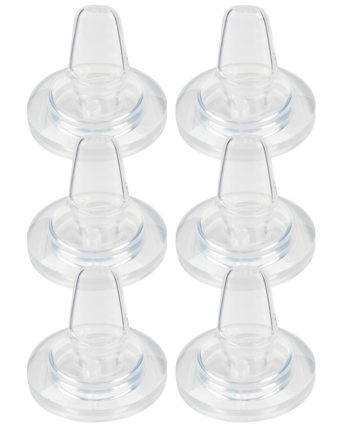 Sippy Spouts for Philips Avent Anti-Colic Baby Bottles, Soft 100% Silicone Sippy Cup Nipples, 6m+, Variable Flow, 6 Count