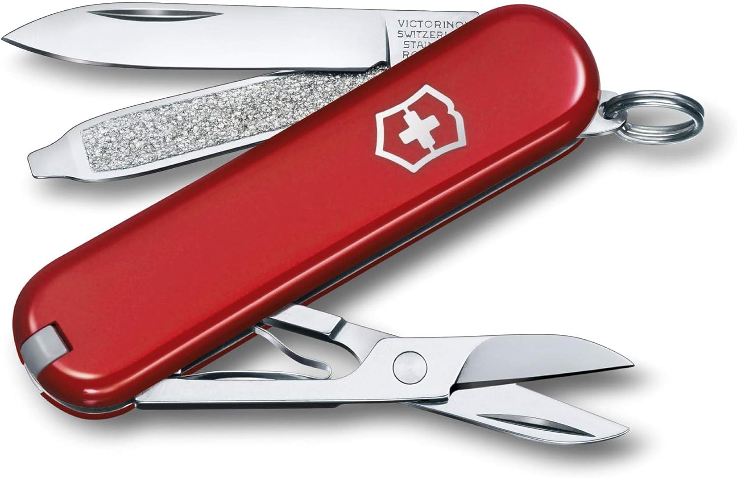 Victorinox, Classic SD, Swiss Army Pocket Knife, Small, Multi Tool, Camping, 7 Functions, Blade, small, Nail file, Screwdriver 2.5 mm