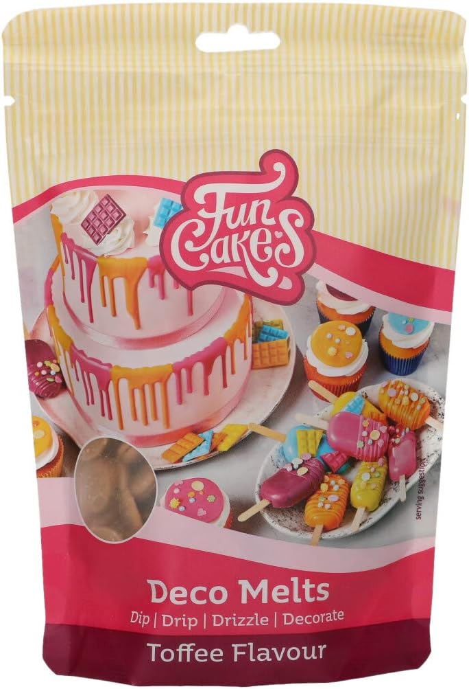 FunCakes Deco Melts Toffee Flavour, AZO Free, 250 g
