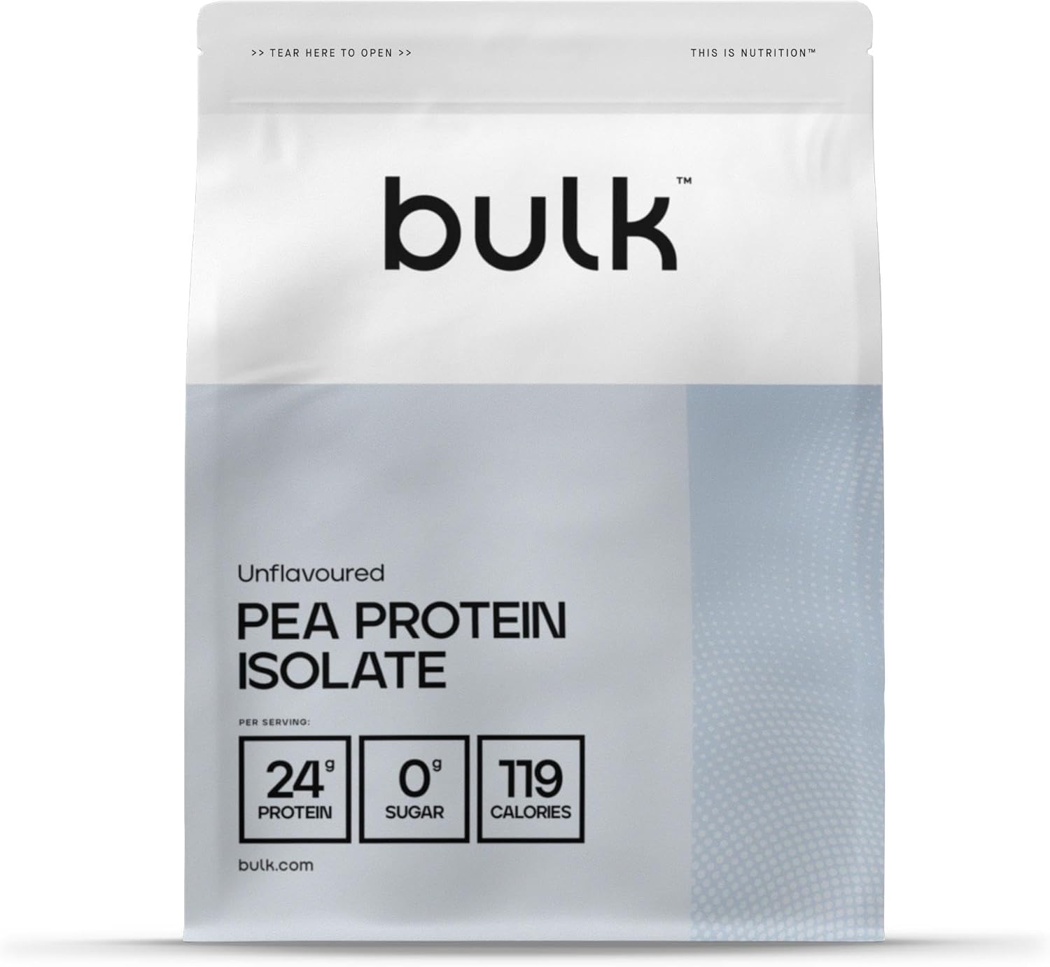 Bulk Pea Protein Isolate Powder, Vegan Protein Shake, 1 kg, 33 Servings, Packaging May Vary